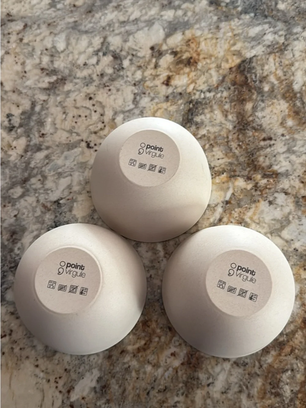 Neutral Cream Prep Bowls - Set of 3